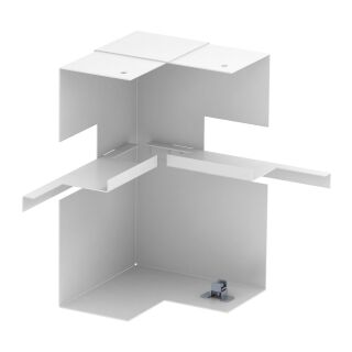 Inneneck vereinfacht asymmetrisch 70x210x128, St, reinweiß, 9010