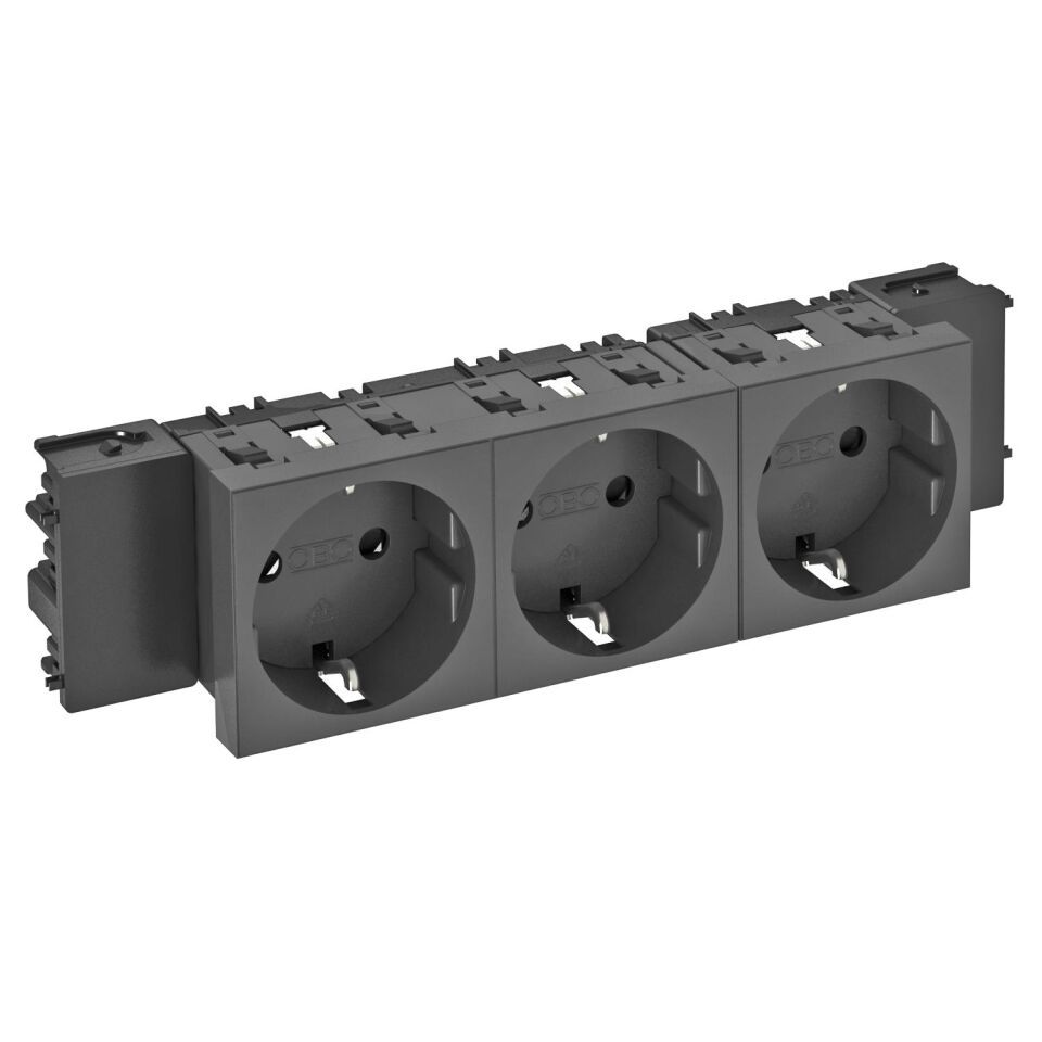 Modul 45 Connect Steckdose 0°, 3-fach