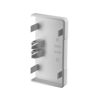 Endstück für Rapid 45-2 100 106x56x22, PC/ABS, lichtgrau, 7035