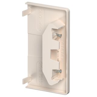 Endstück 70x130mm, PVC, cremeweiß, 9001
