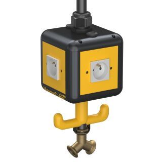HoverCube IP20, Luft, Griff, NF-bestückt 140x140x1100 Polyamid graphitschwarz RAL 9011