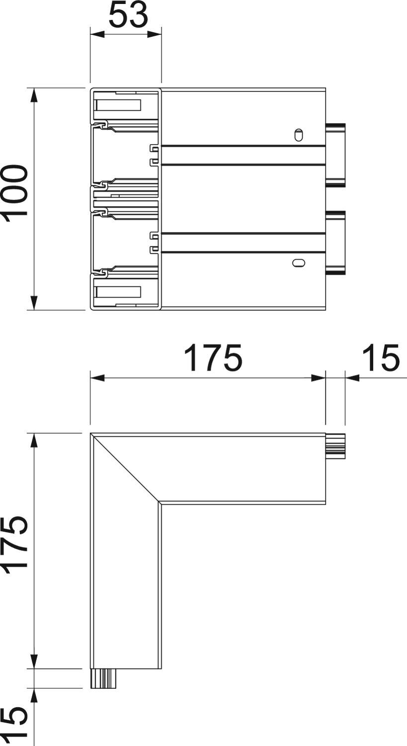 Geräteeinbaukanal Rapid 45-2, Formteil