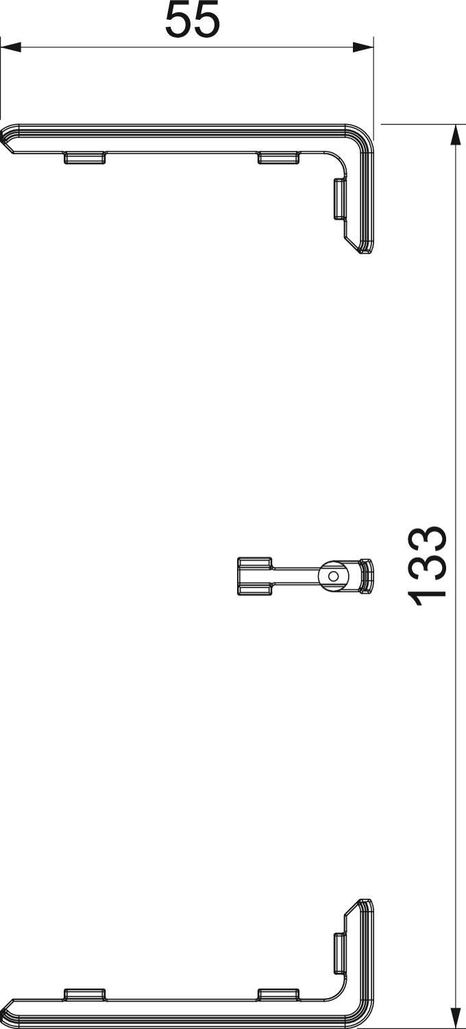 Geräteeinbaukanal Rapid 45-2, Formteil