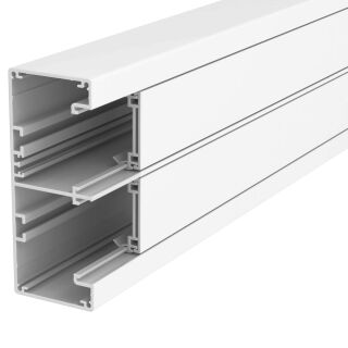 Geräteeinbaukanal Rapid 45-2 2-zügig Alu 53x130x2000, Alu, reinweiß, 9010