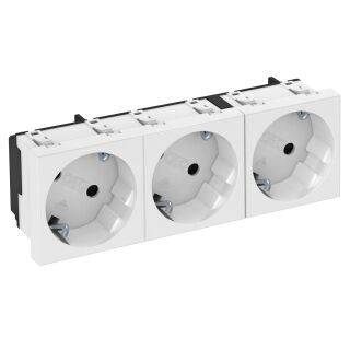 Modul 45 Steckdose 33°, 3-fach