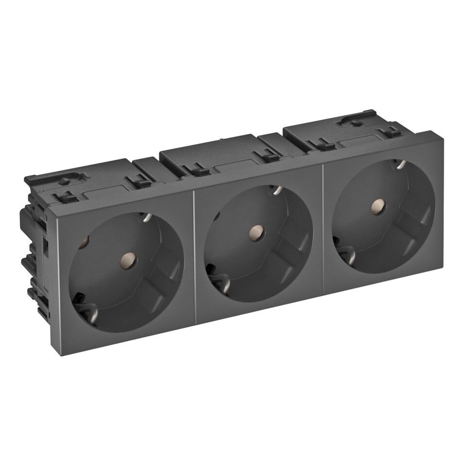 Modul 45 Connect Steckdose 33°, 3-fach