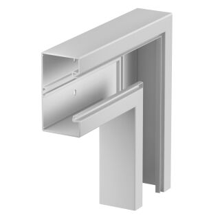 Flachwinkel 70x130mm, PVC, lichtgrau, 7035