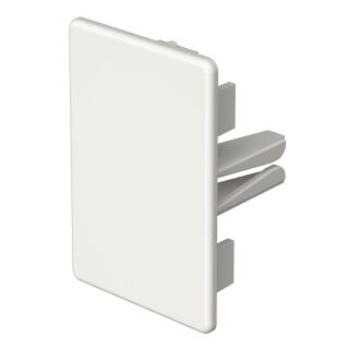 Endstück halogenfrei 40x60mm, PC/ABS, reinweiß, 9010