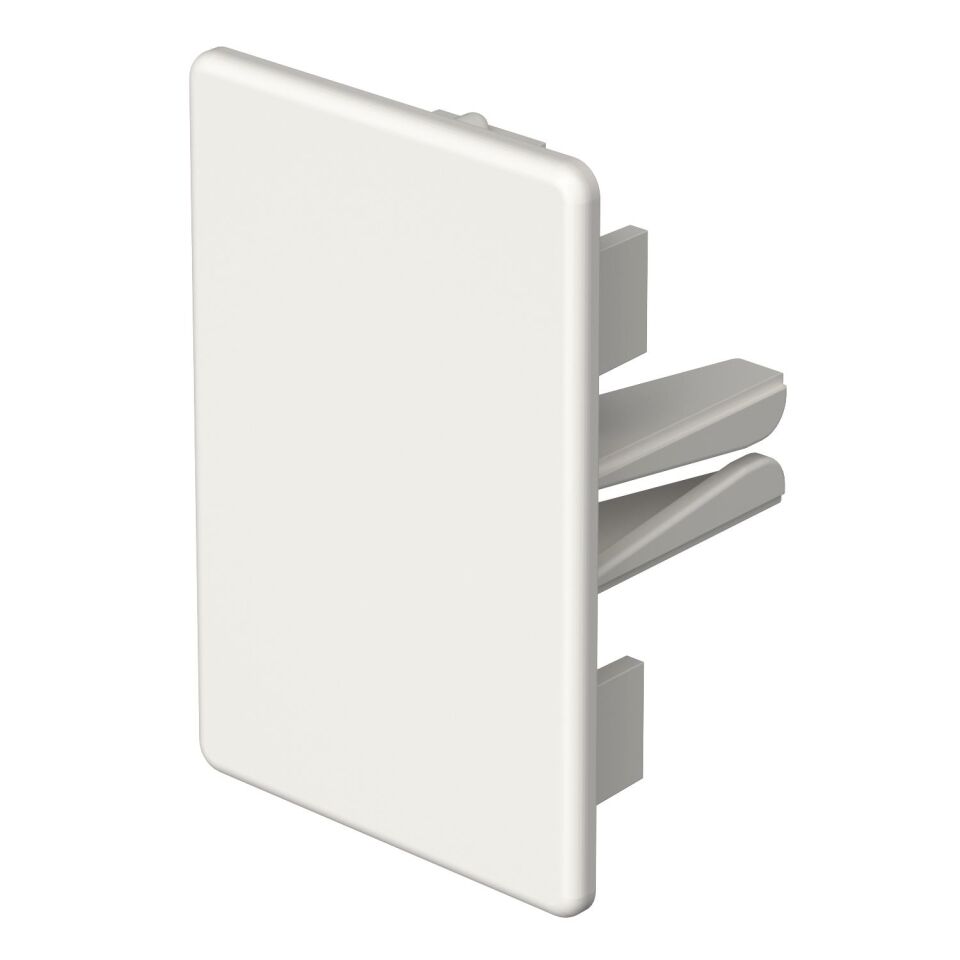 Endstück halogenfrei 40x60mm, PC/ABS, reinweiß, 9010