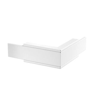 Außeneck mit Brandschutzgewebe 320x100x320, St, P, reinweiß, 9010