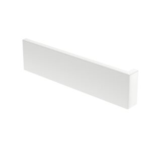Oberteil für Außeneck 12x76,5x300, Alu, reinweiß, 9010