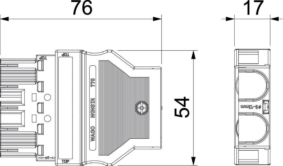 WINSTA MIDI-Stecksystem für Modul 45 connect, Installationszubehör
