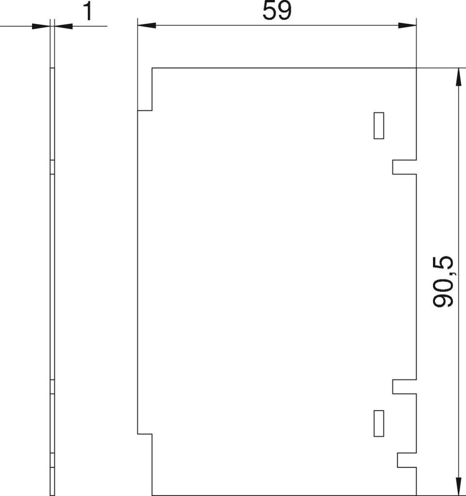 Quertrennwand für T12L, PVC, graphitschwarz, 9011