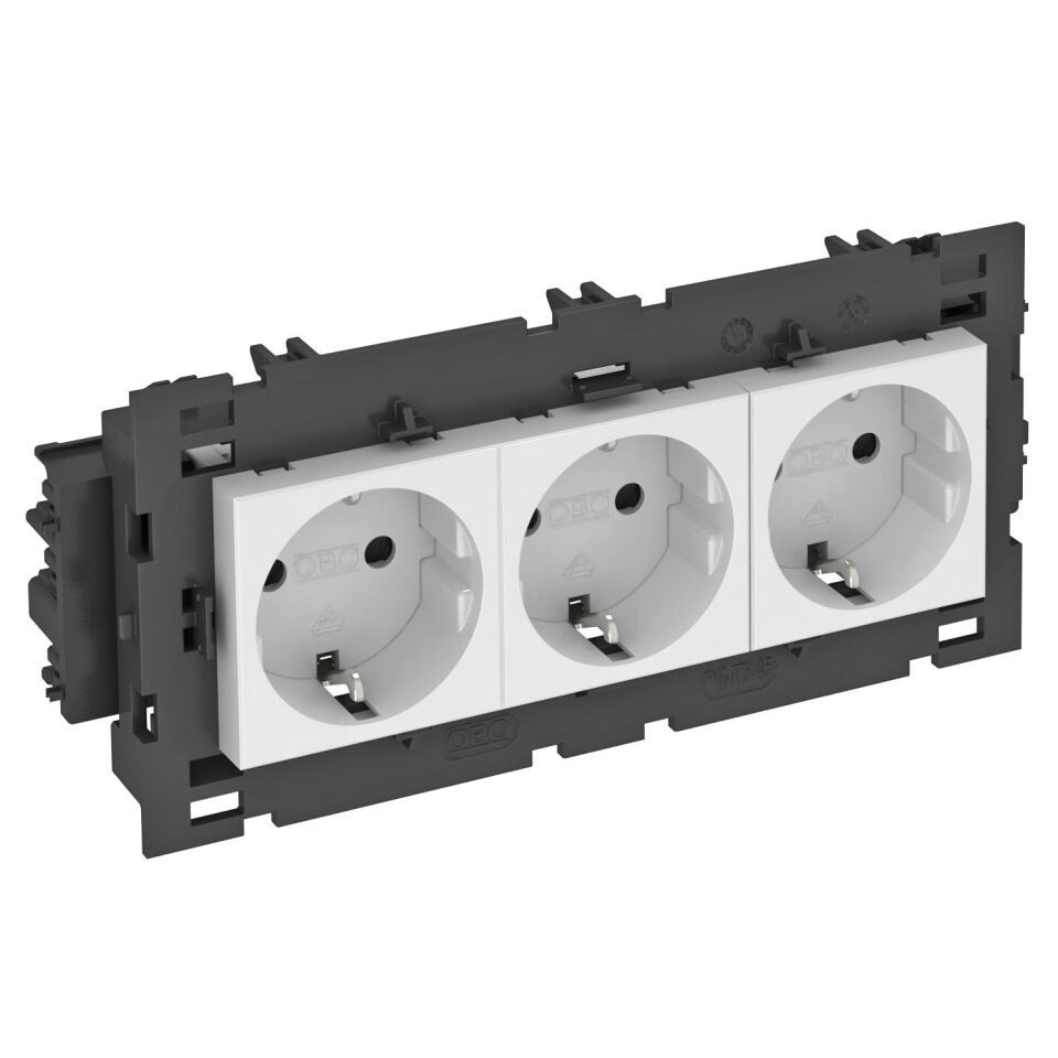 Modul 45 Connect Steckdose 0°, 3-fach