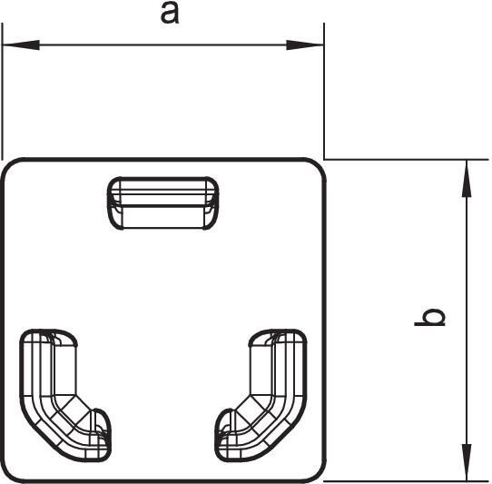Endstück halogenfrei 20x20mm, PC/ABS, reinweiß, 9010