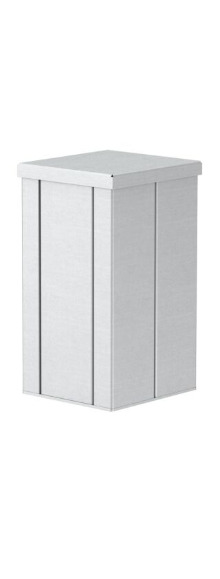 Installationssäule Boden 250x130x140, Alu, reinweiß, 9010