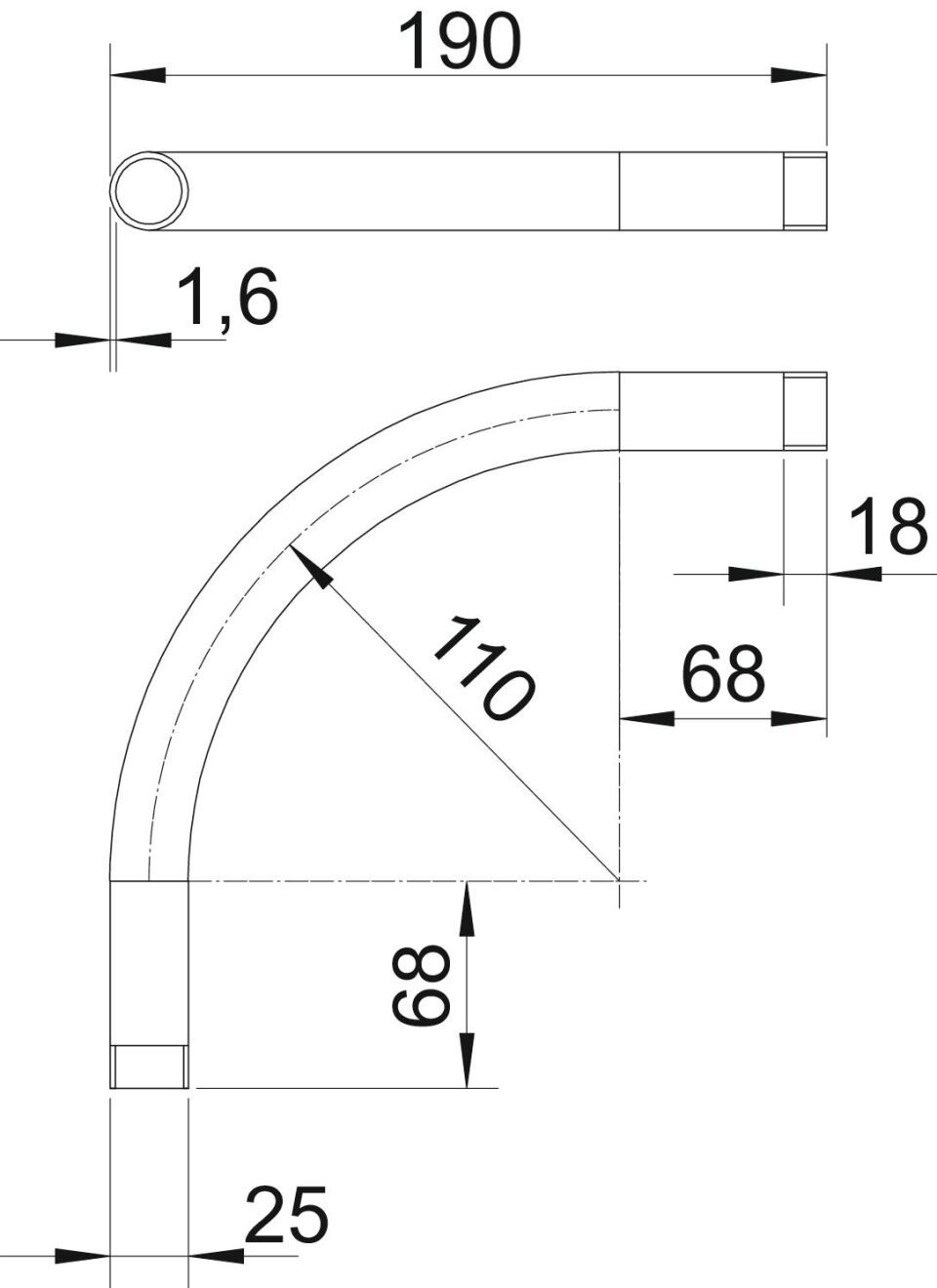 Installationsrohr Stapa, Schraubverbindung