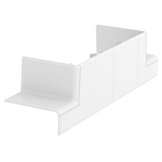 T-Stück Adapter für Rapid 45-2 2-zügig 190x52x56, PC/ABS, reinweiß, 9010