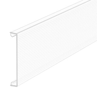 Oberteil kanelliert klar Prisma innen 80x2000mm, PC, transparent