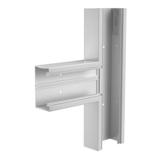 T-Stück 70x130mm, PVC, lichtgrau, 7035