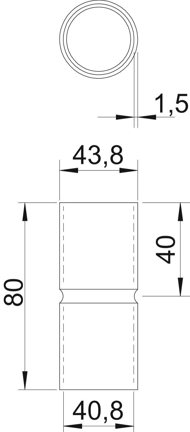 Installationsrohr Stapa, Steckverbindung
