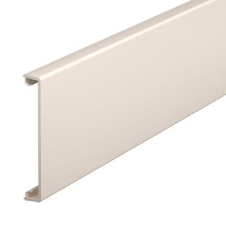 Oberteil glatt 80x2000mm, PVC, cremeweiß, 9001
