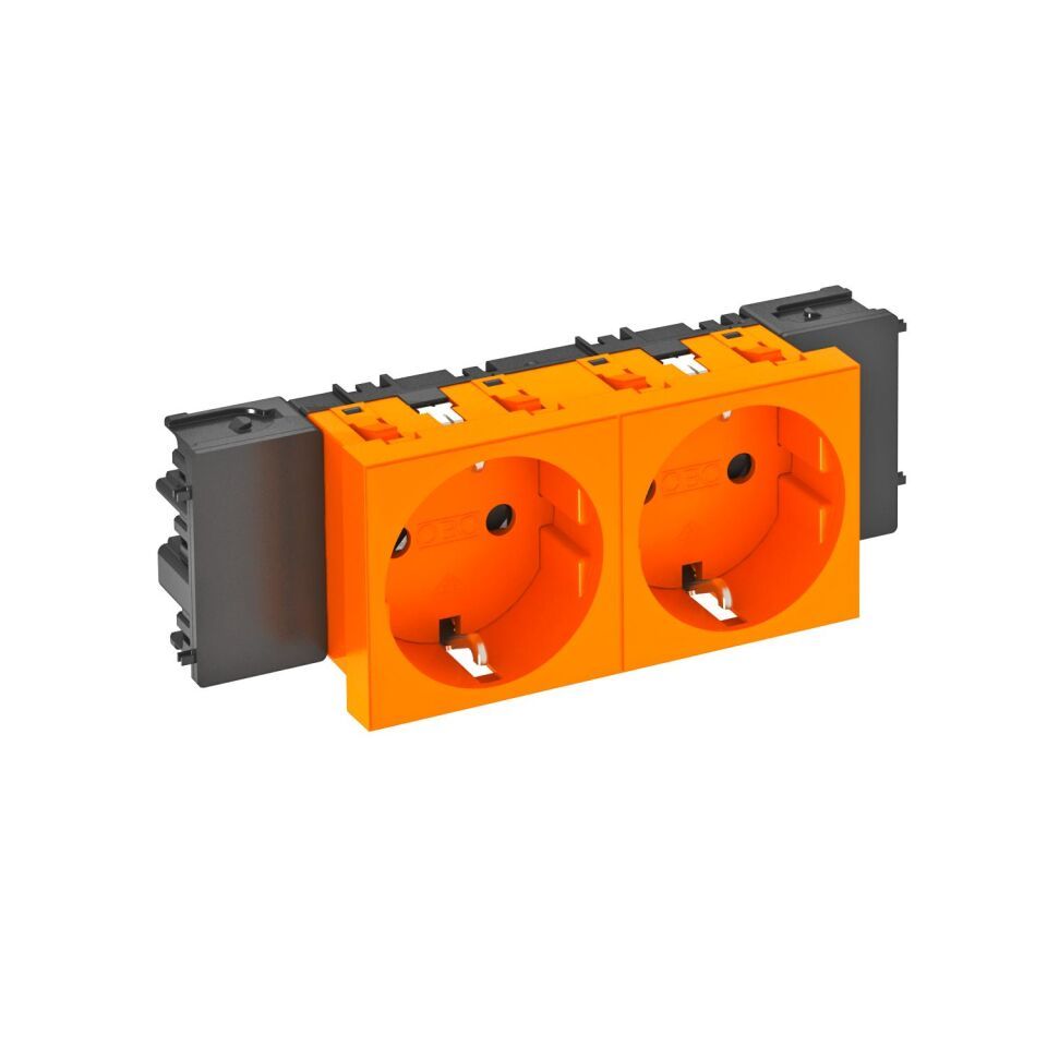 Modul 45 Connect Steckdose 0°, 2-fach