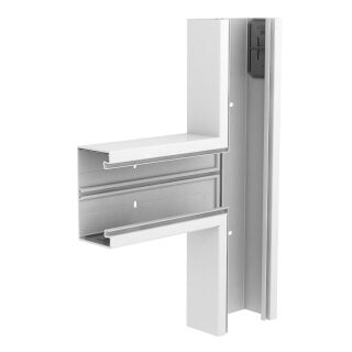 T-Stück halogenfrei 70x130, PC/ABS, reinweiß, 9010