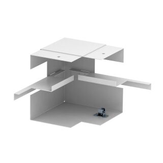 Inneneck vereinfacht asymmetrisch 90x130x148, St, reinweiß, 9010