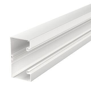 Geräteeinbaukanal symmetrisch 70x130x2000, Alu, reinweiß, 9010