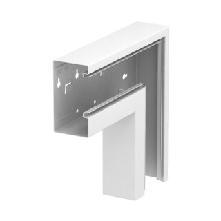 Flachwinkel fallend asymmetrisch 70x130x300, St, reinweiß, 9010