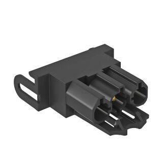 Steckerteil-Adapter, gerade GST 18i 3p, Modul 45connect, PA, schwarz