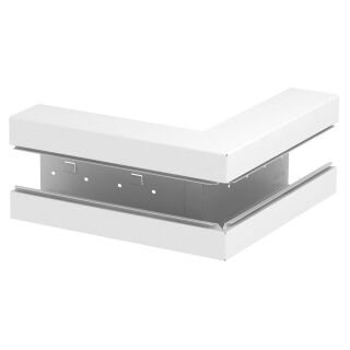 Außeneck symmetrisch 90x170x300, St, reinweiß, 9010