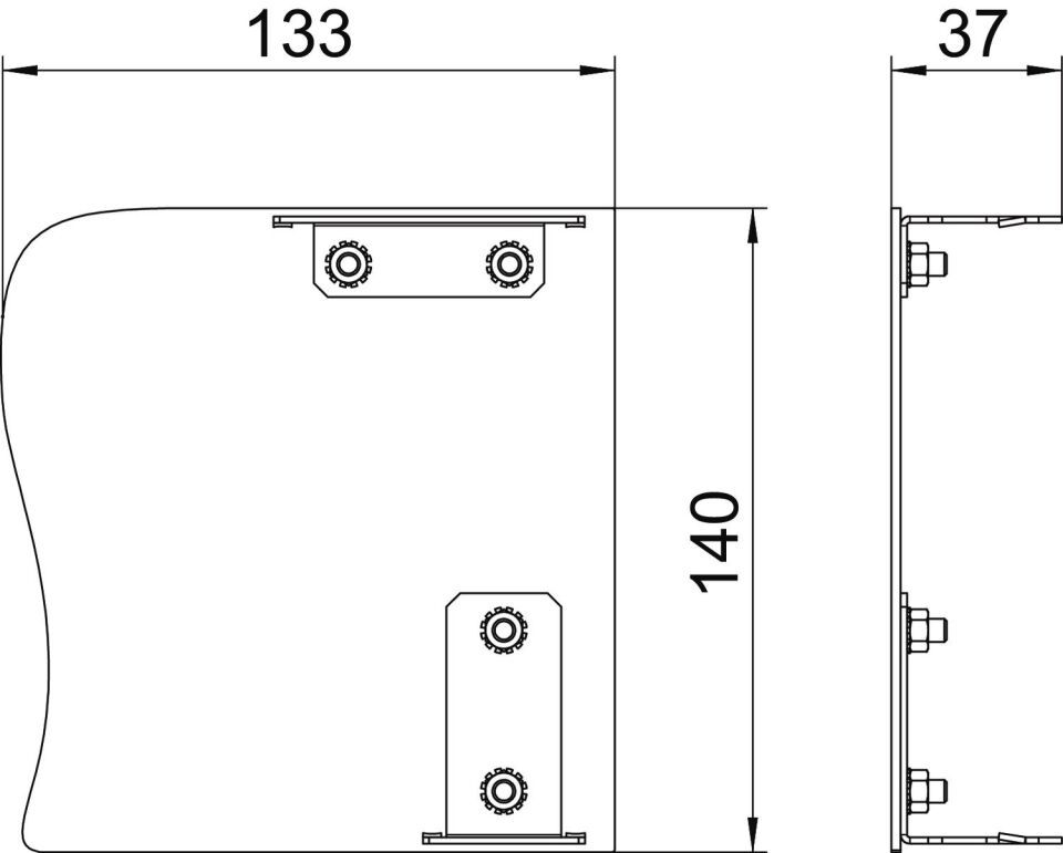 Geräteeinbaukanal Designkanal GAD, Formteil