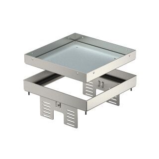 Quadratische Kassette blind 200x200mm, A2, 1.4301