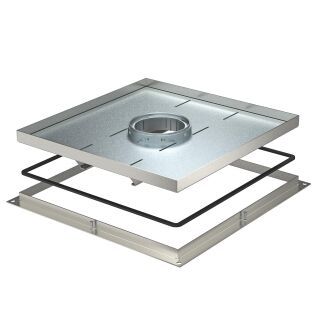 Schwerlast-Rahmenkassette für Tubus 383x383x40, A2, 1.4301