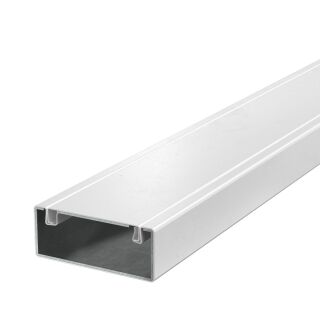 Installationskanal Metall mit Brandschutzgewebe 40x100x2000, St, P, reinweiß, 9010