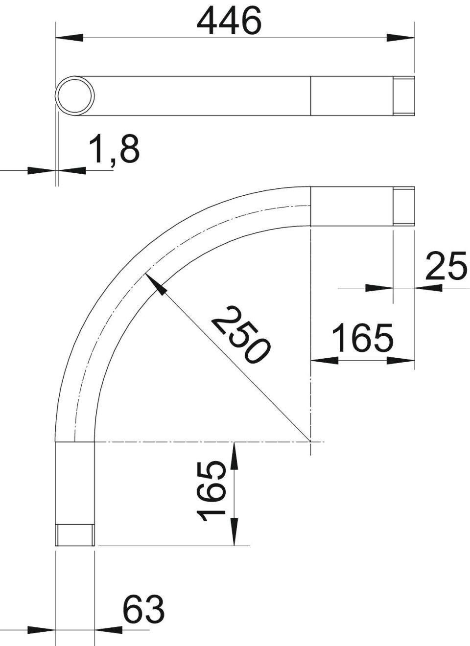 Installationsrohr Stapa, Schraubverbindung