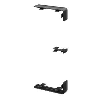 Stoßstellenabdeckung für Rapid 45-2 100 und 165 168x55x15 Polycarbonat/Acrylnitril-Butadien-Styrol tiefschwarz RAL 9005