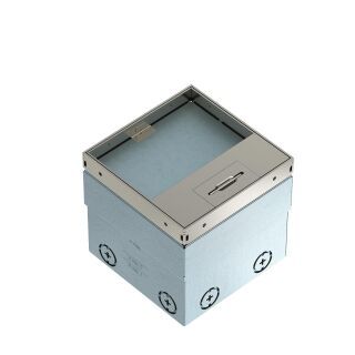 Bodensteckdose unbestückt 140x140x110, A2