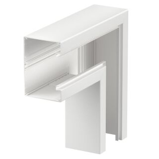 Flachwinkel symmetrisch 90x130x300, Alu, reinweiß, 9010