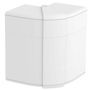 Außeneck variabel 110x88x88, PC/ABS, reinweiß, 9010
