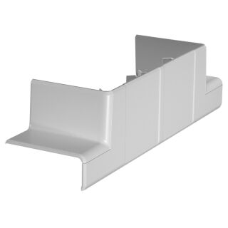 T-Stück Adapter für Rapid 45-2 2-zügig 190x52x56, PC/ABS, lichtgrau, 7035
