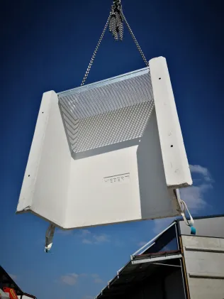 Lichtschacht Optimus aus weißem GFB