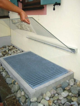 Acryl-Regenabdeckung, klappbar