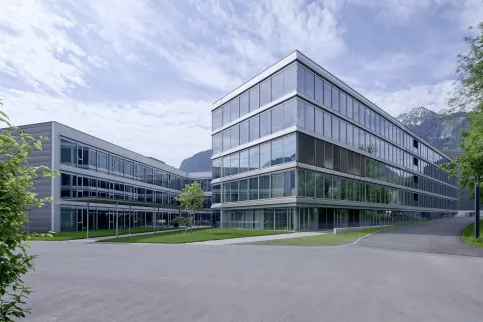 Erweiterungsbau des Stammsitzes in Bürs, Österreich. Erweiterungsbau des Stammsitzes in Bürs, Österreich.