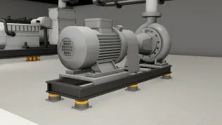 3D-Modell: Pumpenlager ohne zusätzliche Masse