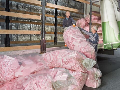 Recyclingservice für XPS-Baustellenverschnitte