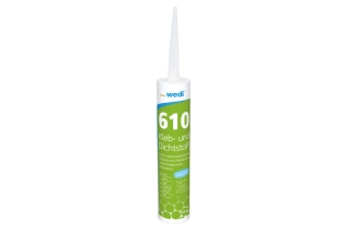 wedi 610 – Kleb- und Dichtstoff