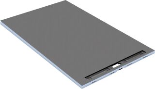 Fundo Riolito Neo Duschelement Rinnenlänge 800mm 1600x1000x50mm